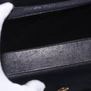 Christian Dior Hand Bag Leather Black Gold Auth ep14672-18