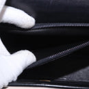 Christian Dior Hand Bag Leather Black Gold Auth ep14672-22