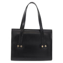 Christian Dior Hand Bag Leather Black Gold Auth ep14672-3