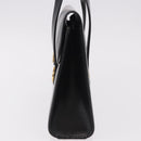 Christian Dior Hand Bag Leather Black Gold Auth ep14672-4
