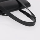 Christian Dior Hand Bag Leather Black Gold Auth ep14672-7