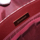BURBERRY Nova Check Hand Bag Canvas Beige Gold Auth ep14673-11
