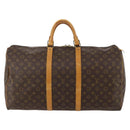 LOUIS VUITTON Monogram Keepall 55 Boston Bag M41424 LV Auth ep14676-13