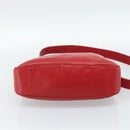GUCCI Bamboo Hand Bag Leather 2way Red Gold Auth ep14677-5