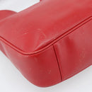 GUCCI Bamboo Hand Bag Leather 2way Red Gold Auth ep14677-17