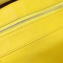 CELINE Horizontalkava Tote Bag Leather Yellow Gold Auth ep14681-15