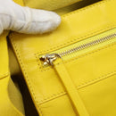 CELINE Horizontalkava Tote Bag Leather Yellow Gold Auth ep14681-16