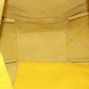 CELINE Horizontalkava Tote Bag Leather Yellow Gold Auth ep14681-17