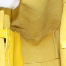 CELINE Horizontalkava Tote Bag Leather Yellow Gold Auth ep14681-19