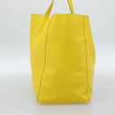 CELINE Horizontalkava Tote Bag Leather Yellow Gold Auth ep14681-5