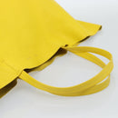 CELINE Horizontalkava Tote Bag Leather Yellow Gold Auth ep14681-7