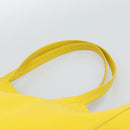 CELINE Horizontalkava Tote Bag Leather Yellow Gold Auth ep14681-8