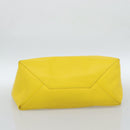 CELINE Horizontalkava Tote Bag Leather Yellow Gold Auth ep14681-9