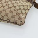 GUCCI GG Canvas Shoulder Bag Beige Silver 90476 Auth ep14683-10