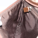 GUCCI GG Canvas Shoulder Bag Beige Silver 90476 Auth ep14683-20