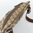 GUCCI GG Canvas Shoulder Bag Beige Silver 90476 Auth ep14683-6