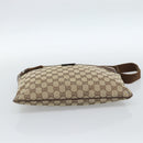 GUCCI GG Canvas Shoulder Bag Beige Silver 90476 Auth ep14683-9