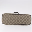GUCCI GG Supreme Hand Bag PVC Beige Gold 353440 Auth ep14684-8