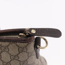 GUCCI GG Supreme Hand Bag PVC Beige Gold 353440 Auth ep14684-21