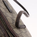 GUCCI GG Supreme Hand Bag PVC Beige Gold 353440 Auth ep14684-10