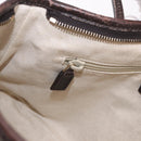 GUCCI GG Supreme Hand Bag PVC Beige Gold 353440 Auth ep14684-26