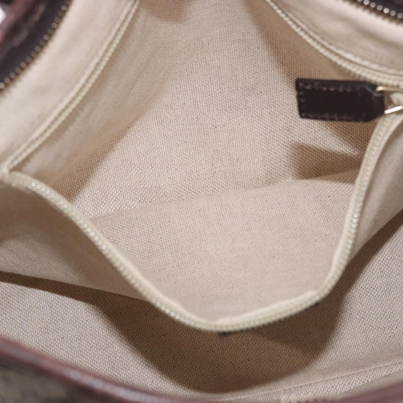 GUCCI GG Supreme Hand Bag PVC Beige Gold 353440 Auth ep14684