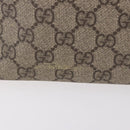GUCCI GG Supreme Hand Bag PVC Beige Gold 353440 Auth ep14684-3