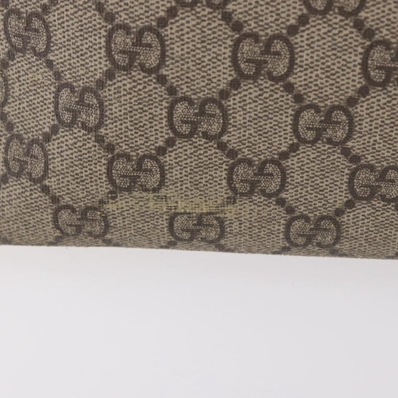 GUCCI GG Supreme Hand Bag PVC Beige Gold 353440 Auth ep14684