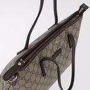 GUCCI GG Supreme Hand Bag PVC Beige Gold 353440 Auth ep14684-14