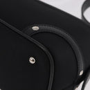 BURBERRY Nova Check Hand Bag Canvas Black Silver Auth ep14686V-15