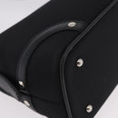BURBERRY Nova Check Hand Bag Canvas Black Silver Auth ep14686V-16