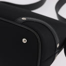BURBERRY Nova Check Hand Bag Canvas Black Silver Auth ep14686V-9