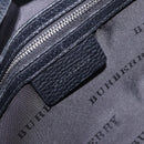 BURBERRY Nova Check Hand Bag Canvas Black Silver Auth ep14686V-11