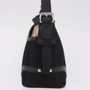 BURBERRY Nova Check Hand Bag Canvas Black Silver Auth ep14686V-3
