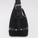 BURBERRY Nova Check Hand Bag Canvas Black Silver Auth ep14686V-4