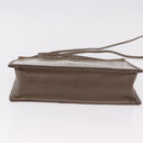 FENDI Zucchino Canvas Shoulder Bag Beige Auth ep14688-5