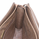 FENDI Zucchino Canvas Shoulder Bag Beige Auth ep14688-19