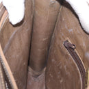 FENDI Zucchino Canvas Shoulder Bag Beige Auth ep14688-20