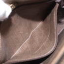 FENDI Zucchino Canvas Shoulder Bag Beige Auth ep14688-22