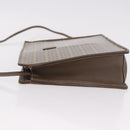 FENDI Zucchino Canvas Shoulder Bag Beige Auth ep14688-4