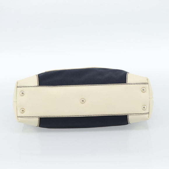 GUCCI Tote Bag Canvas Navy Gold 170007 Auth ep14690
