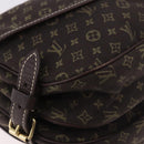 LOUIS VUITTON Monogram Mini Lin Saumur PM Bag Brown M95227 LV Auth ep14693V-10