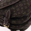 LOUIS VUITTON Monogram Mini Lin Saumur PM Bag Brown M95227 LV Auth ep14693V-12