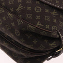 LOUIS VUITTON Monogram Mini Lin Saumur PM Bag Brown M95227 LV Auth ep14693V-13