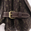 LOUIS VUITTON Monogram Mini Lin Saumur PM Bag Brown M95227 LV Auth ep14693V-14