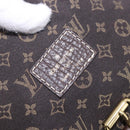 LOUIS VUITTON Monogram Mini Lin Saumur PM Bag Brown M95227 LV Auth ep14693V-19