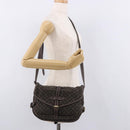 LOUIS VUITTON Monogram Mini Lin Saumur PM Bag Brown M95227 LV Auth ep14693V-29