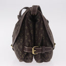 LOUIS VUITTON Monogram Mini Lin Saumur PM Bag Brown M95227 LV Auth ep14693V-4