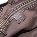 GUCCI GG Crystal Hand Bag Coated Canvas Beige Gold 223964 Auth ep14695-18
