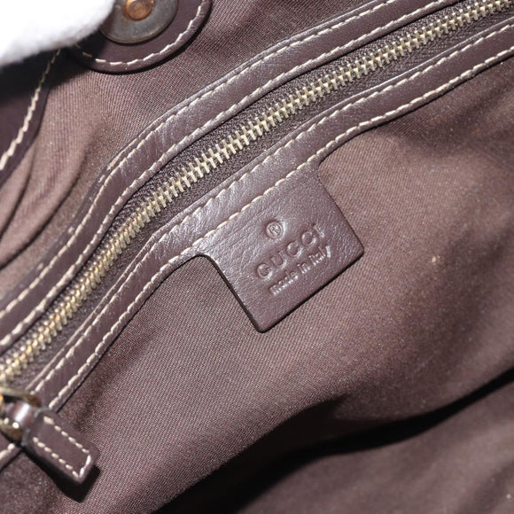 GUCCI GG Crystal Hand Bag Coated Canvas Beige Gold 223964 Auth ep14695
